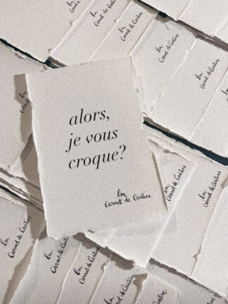 Croque-minute - Melissa Leite - Carnet de cantine